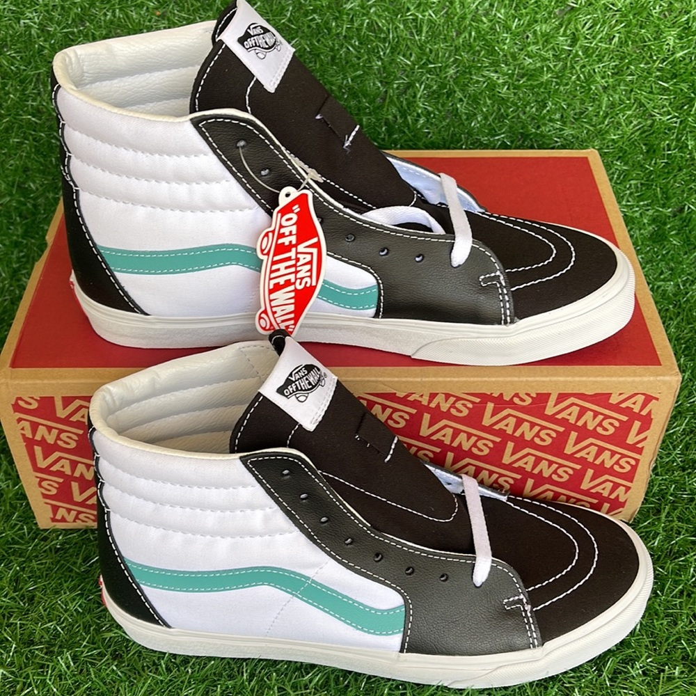 Vans Sk8-Hi Classic Sport Black/True White Leather Womens sneakers - Picture 3 of 16
